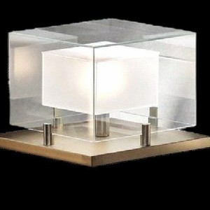 Minimalist Modern Square Glass Table Lamp E27 LED 220V Switch Control For Study Sofa Cabinet Lighting - Product Image 2