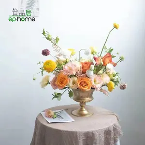 फूल Vases शादी Centerpieces फूलदान, सफेद फूलदान फूल धारक, सजावटी Centerpiece कृत्रिम फूलों की व्यवस्था