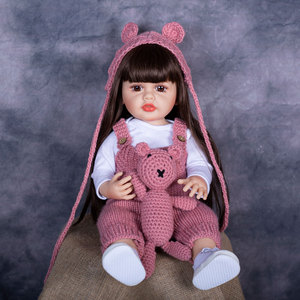 Yeniden doğmuş bebekler silikon yenidoğan bebek kız gerçekçi yüksek kalite bebe yeniden doğmuş bebek doğum günü hediyesi - Product Image 3