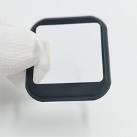Couverture de protection personnalisée en verre sérigraphié avec bordure noire pour lentille de protection d'appareil, avec fenêtre d'affichage d'instrument carrée arrondie