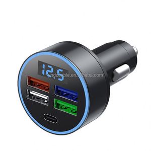 4 Ports <b>USB</b> 15W Electric Car Charger Cigarette Lighter PD QC3.0 Fast Charging 5V/2.4A Phone Charger <b>Adapter</b> - Product Image 2