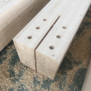 Legno Lamellare incollato Strutturale Dito Snodato GLT Glulam In Legno Massello di Pino Abete Rosso - Product Image 1