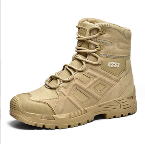 Promotion Stock DFT1021 – Bottes de Désert Élégantes et Durables en Daim de Vache AS33 Noir Kaki pour Randonnée en Extérieur (4 Saisons/3 Saisons) - Product Image 1