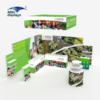 Étagères portables pour stand d'exposition, panneaux publicitaires portables et toile de fond pour événements promotionnels