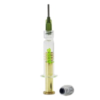 Piston pharmaceutique en métal doré de 1ml personnalisé Piston en plastique Luer Slip Lock Seringue préremplie en verre avec boîte d'emballage unique