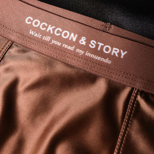 Sous-vêtements de luxe en satin de haute qualité pour hommes, caleçons confortables, <span class=keywords><strong>boxer</strong></span> doux comme de la glace - Product Image 3
