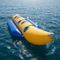 Bateau banane gonflable grande capacité pour jeux aquatiques excitants