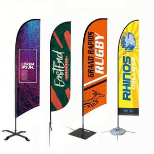 Bandera de Pluma Personalizada al por Mayor de 12 Pies de Altura, Impermeable, con Impresión Digital, Ecológica, con Asta de Aluminio - Product Image 3