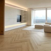 Revêtement de sol en vinyle Chevron moderne, imperméable, antidérapant, 5 mm, 6 mm, revêtement de sol SPC pour usage commercial