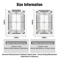 Outil de centrage universel pour cartes PKM Magic the Gathering MTG et cartes de sport (basketball, baseball, football)