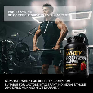 Protéine de lactosérum isolée en poudre, sans saveur, pour adultes, entraînement en salle de sport, musculation, équilibre électrolytique, complément nutritionnel sportif, haute teneur - Product Image 4