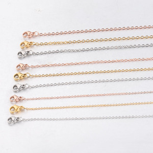 Collier chaîne en or rose de longueur personnalisée, chaîne à maillons en acier inoxydable pour lunettes - Product Image 6