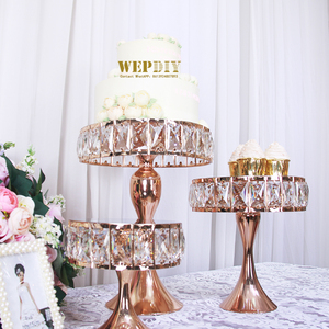 Wedding Props Trang Trí Bánh Sắt Đứng Trang Trí Nội Thất Đảng Crystal Tray Kim Loại Tráng Miệng Hiển Thị Bảng - Product Image 4