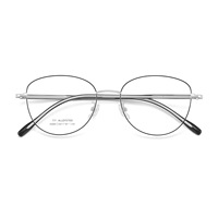 35069 Montures de lunettes œil-de-chat unisexe en alliage, à monture complète, avec branches flexibles, design élégant et raffiné, haute intelligence, luxe et mode