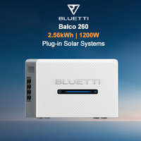 BLUETTI Balco 260 Système ESS intelligent pour balcon avec IA et tarification dynamique EMS, entrée solaire 2400W, 4 MPPT pour l'économie d'énergie domestique en UE
