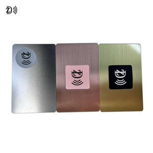 Tùy chỉnh in ấn Matte đen khắc laser logo thép không gỉ Trống Tùy Chỉnh <span class=keywords><strong>NFC</strong></span> thẻ kinh doanh kim loại - Product Image 3