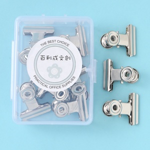 Nhỏ màu kim loại Bull Clip bản lề Mini Hình Ảnh thư mục tập tin cho văn phòng nhà văn phòng phẩm bao bì thực phẩm giấy Clip tổ chức - Product Image 2