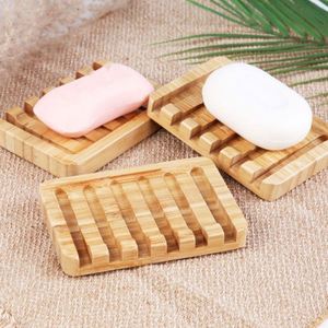 Natural Waterfall Drain Soap Saver Bamboo Soap Dishes for Bathroom <b>Shower</b> Bar Soap Holder with Self Draining <b>Tray</b> - Product Image 5