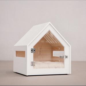 Modernes Holz-Haustierhaus, Wasserdicht und Langlebig, für Katzen und Hunde, Innenbereich, Geschlossen, für Alle Jahreszeiten, Belüftete Kabine, Wohnzimmer, Modisches Design - Product Image 4