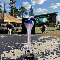 Gobelet en plastique jetable de 700 ml avec logo personnalisé, avec couvercle et paille, pour fête en plein air, boisson directe, souvenir, jus, boissons glacées