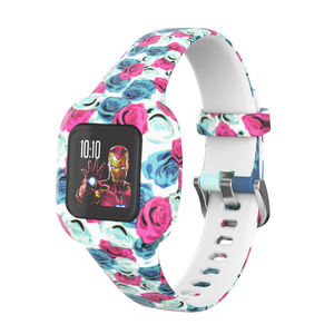 Correa de silicona colorida para reloj inteligente <span class=keywords><strong>Garmin</strong></span> Fit JR3, accesorios de pulsera para niños - Product Image 5