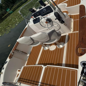 Plateforme de bain et cockpit pour bateau 2001 Sessa <span class=keywords><strong>Key</strong></span> <span class=keywords><strong>Largo</strong></span> 21, revêtement de sol en mousse EVA imitation teck SeaDek MarineMat Gatorstep, auto-adhésif - Product Image 4