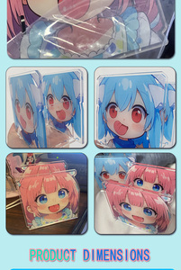Custom <b>Anime</b> Acrylic Pen Holder OEM ODM Printed Figure Acrylic Organizer For Fan Collection Souvenir - Product Image 1