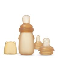 Biberon cuillère en silicone pour bébé, idéal pour les nourrissons, vaisselle complémentaire, cuillère à presser pour l'alimentation