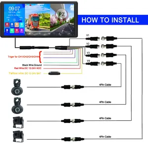 Portable Android Headrest Touch Screen 10.36 Inch AUTO OEM Universal Android Safety System DVR Recording Function Car Monitor