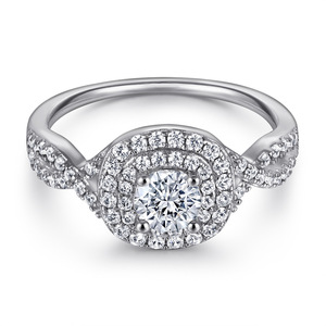 Argento elettrolitica 18K oro micro-inserzione zircone anello in argento 925 femminile combinazione argento sterling senso avanzato