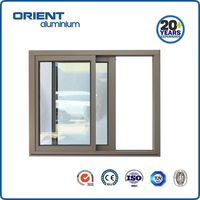 Ventanas y Puertas de Aluminio 2026 del Proveedor Dorado de Alibaba, Estilo Francés, Marcos de Aluminio, Ventanas Corredizas de Vidrio, Hechas en China