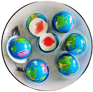 Bonbons en gros pour fabricants, boîte en vrac, forme de fruits 3D, chewing-gum avec des saveurs de chocolat fruité, café et lait pour enfants - Product Image 2