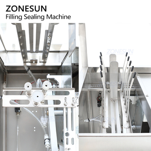 ZONESUN ZS-AFS04C Automatic Quantitative Premade Pouch Tea Candy Chocolate Bean Granule <b>Weighing</b> Filling Sealing Packing <b>Machine</b> - Product Image 5