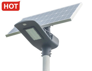 ไฟถนนโซลาร์เซลล์ Hot1 30W IP65 พร้อมแผงโซลาร์เซลล์ แบตเตอรี่ เซ็นเซอร์ตรวจจับความเคลื่อนไหว 12V ตัวควบคุมการชาร์จอัจฉริยะ ราคาพิเศษสำหรับถนน - Product Image 1