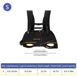 米国製C284ペット用タクティカルハーネス、屋外用耐久性のある犬用リフトキャリアハーネス（中型犬/大型犬用） - Product Image 1