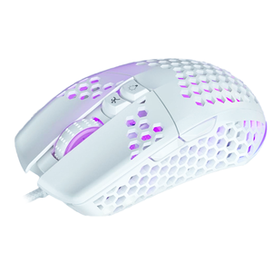Custom For PC Honeycomb RGB Colored Ergonomic <strong>Mouse</strong> White USB <strong>Wired</strong> <strong>Mouse</strong> With 7 Buttons White Label Gaming <strong>Mouse</strong> - Product Image 1