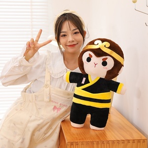 Wholesale Custom Factory New Product Black Myth Monkey King Plush Toy Animal <b>Boy</b> Gift Home Decoration Plush Monkey King Doll - Product Image 3