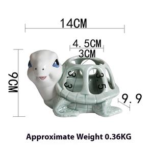 الكرتون لطيف سمين السيراميك زهور رسمت باليد الحيوان الحلي كبير المزجج النهاية بسيطة الديكور سطح المكتب - Product Image 6