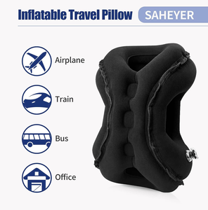 Şişme seyahat yastıklar yeni yükseltme uyku dinlenme için şişirilebilir uçak yastık boyun ve omuz ağrısı önlemek - Product Image 4
