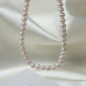 <span class=keywords><strong>Collana</strong></span> di <span class=keywords><strong>Perle</strong></span> d'Acqua Dolce Naturali di Alta Qualità, Forma Quasi Rotonda, con Chiusura Regolabile S925, Gioielli in <span class=keywords><strong>Perle</strong></span> Naturali per Donne, Vendita all'Ingrosso - Product Image 4
