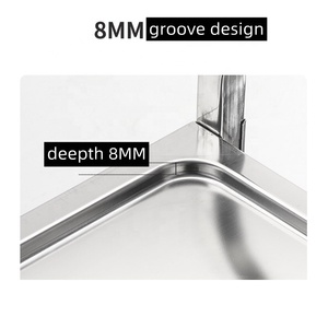 वाणिज्यिक होटल टोंगली स्टेनलेस स्टील रेस्तरां चल सब्जी डिलीवरी ट्रॉली अनुकूलित लोगो और अनुकूलित आकार के साथ - Product Image 3