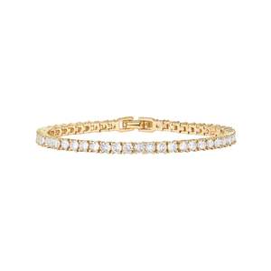 Pulsera clásica de tenis con circonita de diamante de 4mm Micro Set Cubic Zirconia como regalo - Product Image 5