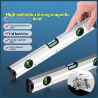 Règle de nivellement en alliage d'aluminium de haute précision de qualité industrielle règle de niveau d'eau magnétique forte pour la décoration intérieure