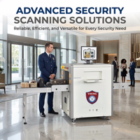 Scanner de bagages à rayons X à double vue Averguard VMS-5030D |   Contrôle de sécurité aéroportuaire avancé |   Résolution du fil 40AWG