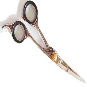Ciseaux de barbier élégants de marque ASAP, lame en acier au carbone, manche en acier inoxydable, manche long, pour droitiers - Product Image 4