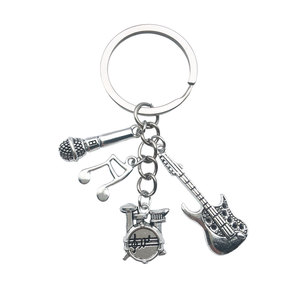 Wholesale High Quality Metal <b>Musical</b> <b>Instrument</b> Keychain <b>Musical</b> <b>Instrument</b> Design Cute Gift for Kids <b>Musical</b> Accessory - Product Image 1