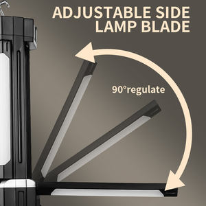 Lanterne de camping pliable 3 feuilles aimant fort 3000mAh USB <span class=keywords><strong>Rechargeable</strong></span> nuit Barbecue gril marché décrochage randonnée tente <span class=keywords><strong>lampe</strong></span> - Product Image 4