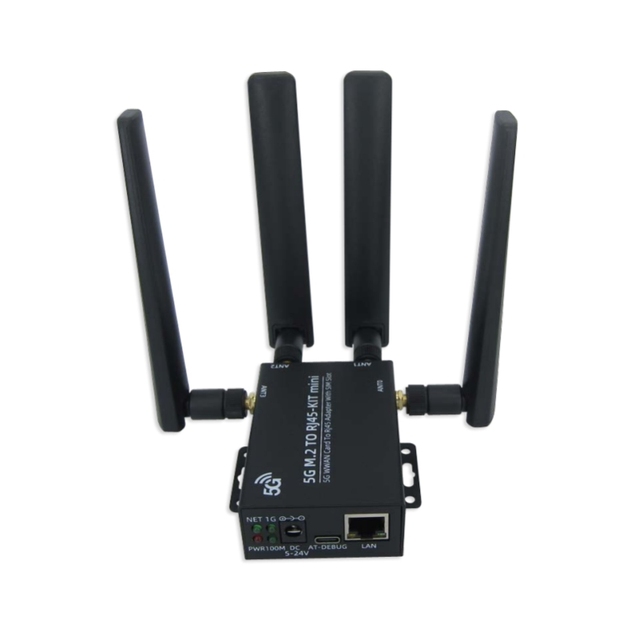 IOT 5G WWAN Card to RJ45 Adapter With SIM Slot 5G Module 5G M.2 to RJ45-KIT Mini CN Wireless Router RM502Q-AE RM520N-GL