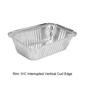Conteneur alimentaire en <span class=keywords><strong>aluminium</strong></span> R45L 940 ml, bol à emporter avec couvercle en carton, plateau jetable en <span class=keywords><strong>aluminium</strong></span> pour four à <span class=keywords><strong>micro</strong></span>-ondes, plat à emporter REC20135I - Product Image 2