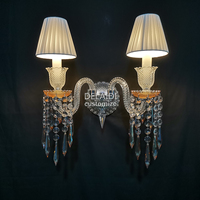 Applique murale de salon, lampe murale en cristal, luminaires muraux décoratifs à LED